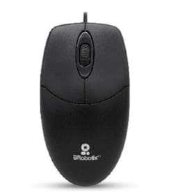 Mouse Básico USB BROBOTIX 497202 - Negro, 3 Botones, Alámbrico, Óptico - 2