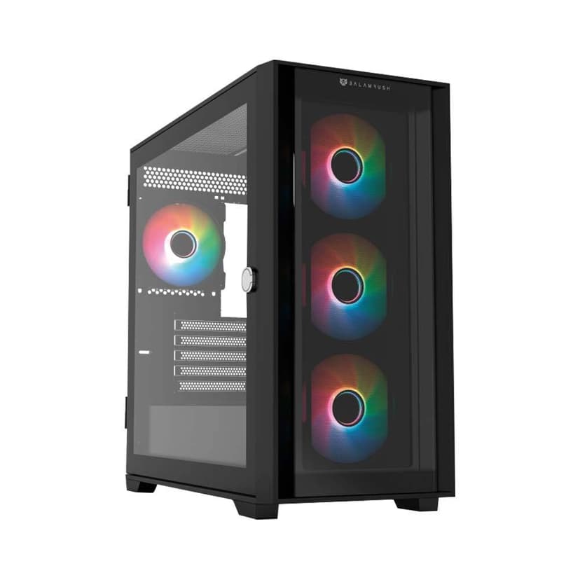 Gabinete Gaming Balam Rush Carbono Twin Mate | Diseño Aerodinámico, Iluminación RGB