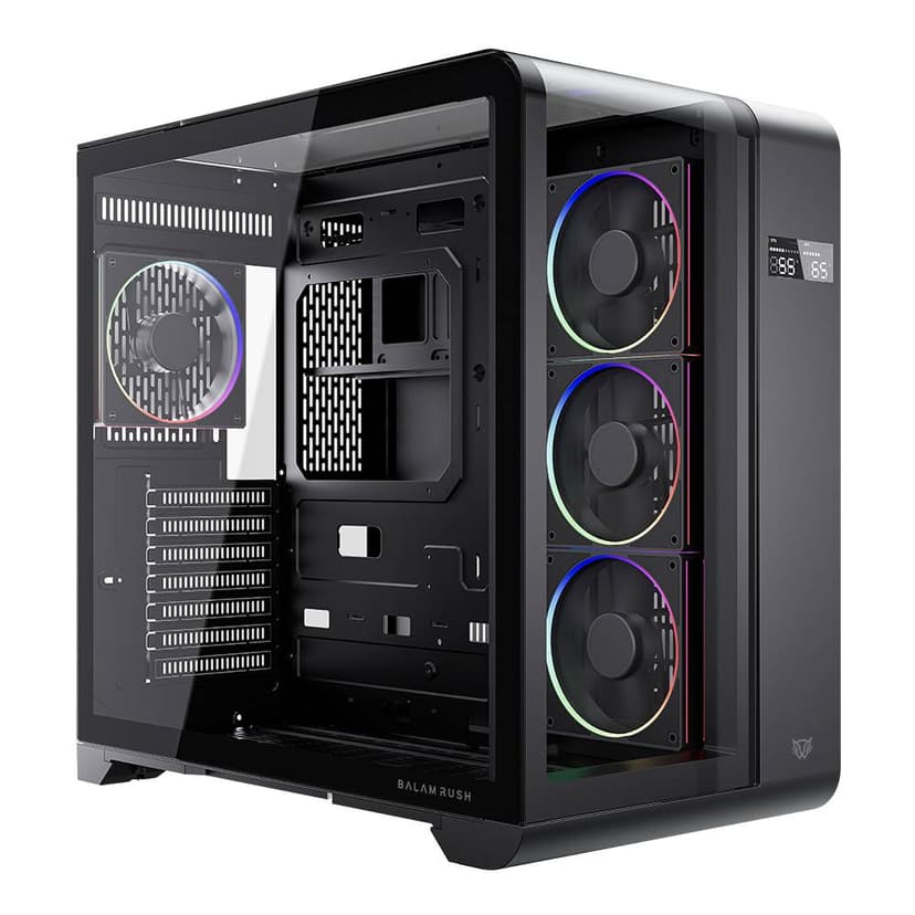 Gabinete Gaming Balam Rush Curve 7400 | Diseño Aerodinámico, Iluminación RGB