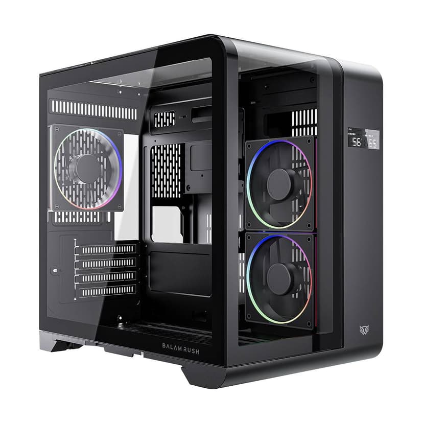 Gabinete Gaming Balam Rush Curve 6400 | Diseño Aerodinámico, Iluminación RGB