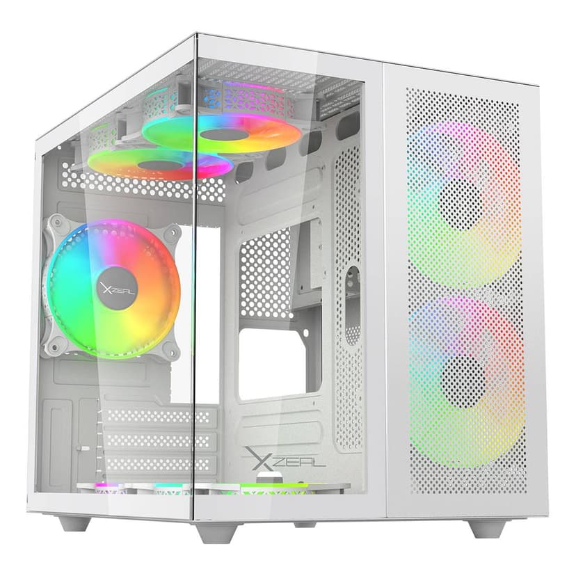 Gabinete Gaming Xzeal XZGAMC1W | Diseño RGB, Ventilación Eficiente