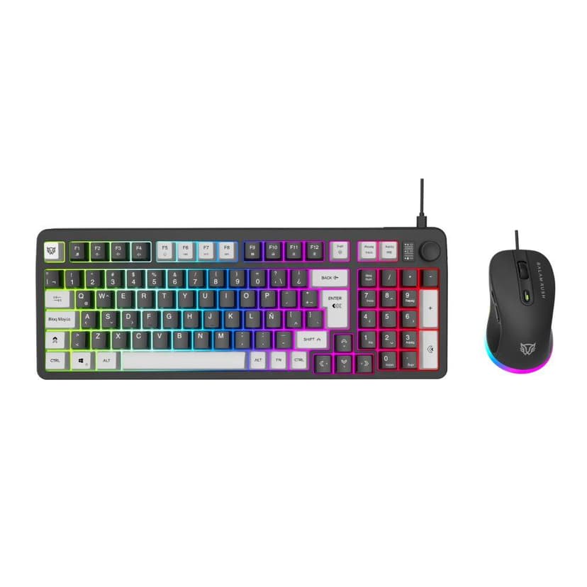 Teclado y Mouse Balam Rush KG515 | Iluminación RGB, Conexión USB
