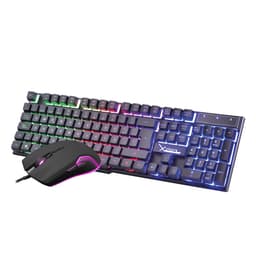 Teclado y Mouse Xzeal XZKTALRW1B | Iluminación RGB, Conexión Inalámbrica - 1