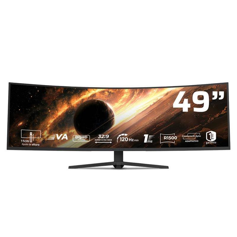 Monitor Gaming Balam Rush COSMOS TITAN MCT49X | 49" Curvo, 240Hz Refresh Rate