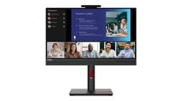 Monitor Lenovo ThinkVision T24v-30 - Pantalla IPS FHD de 23, 8 Pulgadas(1920 x 1080), 1xHDMI1.4, 1x DP 1.2, 1xVGA, Cámara, Garantía 3 años con fabricante - 2