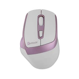 GETTTECH MOUSE INALAMBRICO PARA OFI 6D - SENSOR 725F, ILUMINACION RGB CUSTOM 7200 DPI, 5 BOTON 1 SCROLL, CONECTIVIDAD DUAL, BLANCO ROSA GGM-STDBW-01- - 2