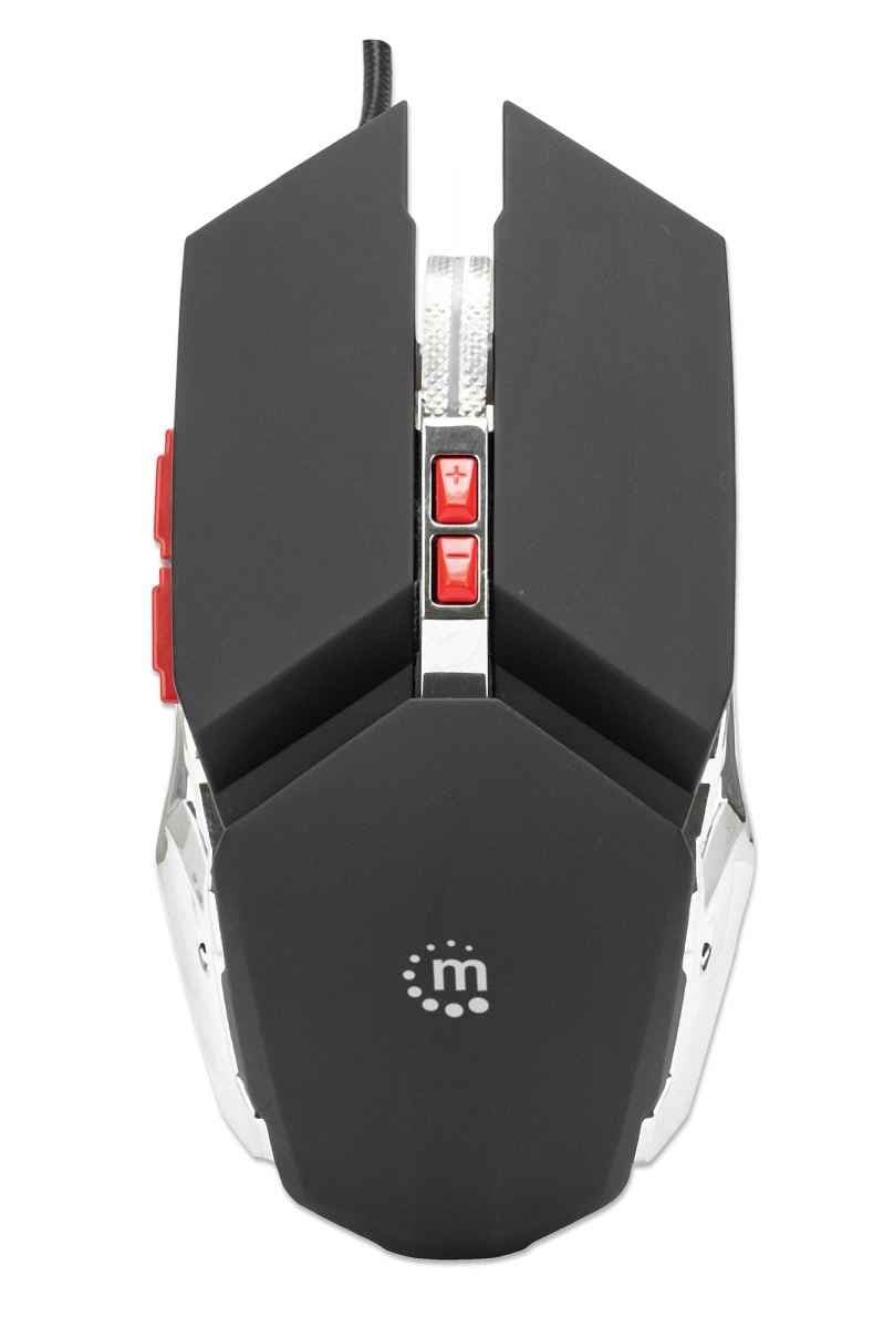 Mouse Óptico Gaming MANHATTAN 179348 | Ergonomía, 3200 DPI