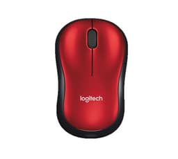 Mouse LOGITECH M185 - Rojo, 3 botones, RF inalámbrico, Óptico, 1000 DPI - 2
