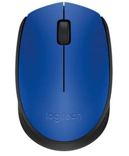 Mouse LOGITECH M170 - Negro con detalles en Azul, 3 botones, RF inalámbrico - 2