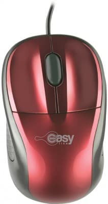 Mouse Easy Line EASY LINE - Rojo, 3 botones, Óptico, 1000 DPI - 2