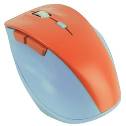 Mouse Inalámbrico Clic Silencioso Conector USB 1600 DPI Thumb Color Azul / Mamey | PERFECT CHOICE - - 2