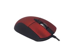 Mouse Naceb Technology NA-0115R - Rojo, 6 botones, Alámbrico, Óptico, 800 - 2400 DPI - 2