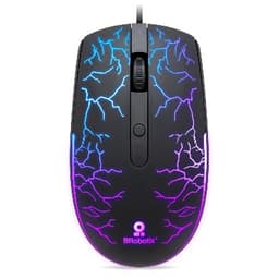 Mouse USB Iluminado RGB Storm  BROBOTIX 263946 - Negro, USB, 800/1200/1600 DPI - 2