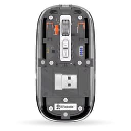 MOUSE INALÁMBRICO RECARGABLE - MODELO GLASS, CONEXIÓN BLUETOOTH 5.3/2.4 GHz, 1600 DPI, 6000823 BROBOTIX - 2