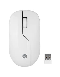 Mouse Inalámbrico ARMOR  Recargable TECHZONE color Blanco - 1200 DPI, 3 Botones. - 2