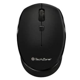 Mouse inalámbrico Start Black TechZone - hasta 1600 DPI's, 3 botones, textura en rubber, 1 año de garantía. - 2