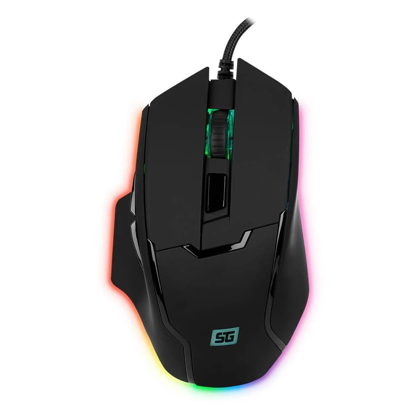 Mouse Gamer VORAGO MO-504 | 3200 DPI, Iluminación RGB