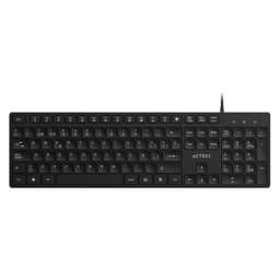 Teclado Alámbrico VANTAGE AERO TA545 ACTECK Conectividad USB - 105 teclas de Bajo Perfil - 2