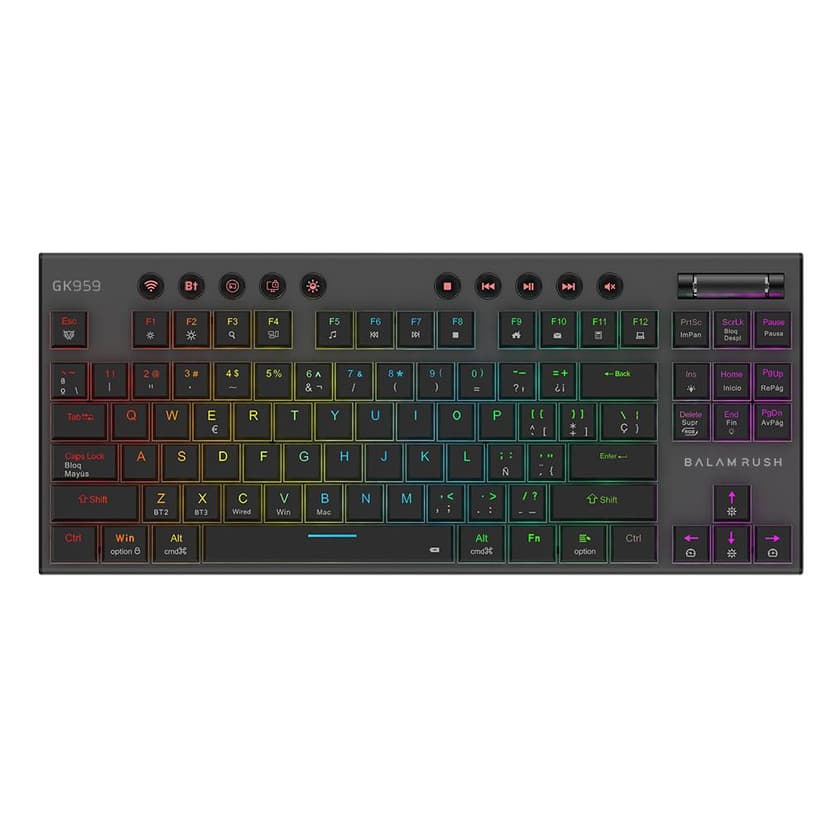 Teclado Gamer Balam Rush GK959 | Retroiluminación RGB, Switch Mecánicos