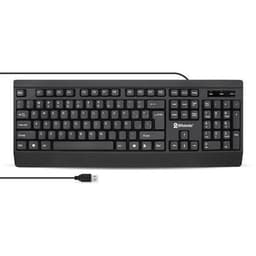 Teclado - USB, QWERTY, Universal, alámbrico, antiderrames, ultra silencioso, en Español, negro, BROBOTIX 6007181 - 2
