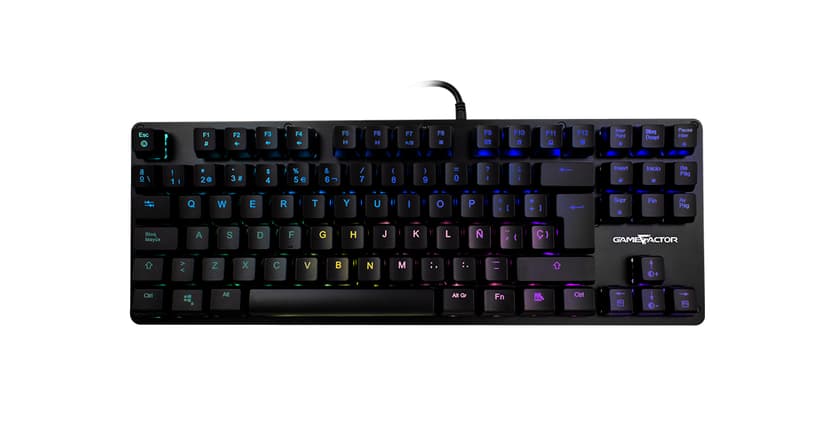Teclado Mecánico GAME FACTOR KBG500-BL | Retroiluminación RGB, Switches Mecánicos