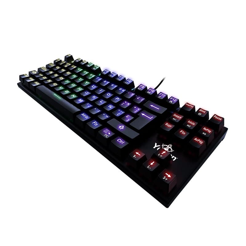 Teclado Gamer Yeyian SPARK SERIE 2000 | Retroiluminación RGB, Diseño Ergonómico